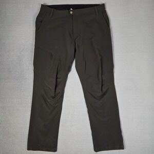 Backcountry Pants Mens XL 38x32 Black Hiking‎ Cargo Trail Stretch Softshell